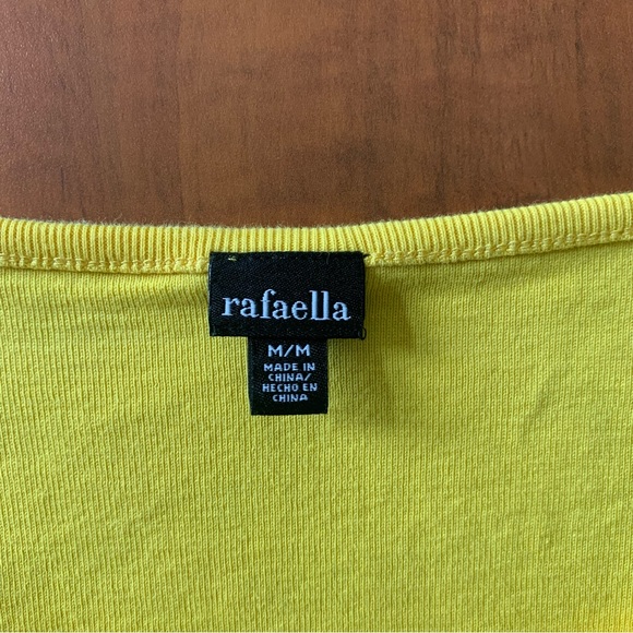 Rafaella Medium Yellow Short Sleeve Tee - Picture 4 of 6